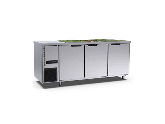 Tủ đông thẳng đứng thương mại 3 cửa 1800 × 700 × 800mm bằng thép không gỉ cho khách sạn Bakery