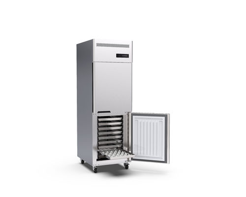 Nhà bếp khách sạn Tủ đông thẳng đứng thương mại 2 cửa 15 khay
