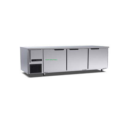 1800 × 700 × 800mm Máy làm lạnh Blast trên bàn Khách sạn thương mại Thiết bị nhà bếp Ba cửa