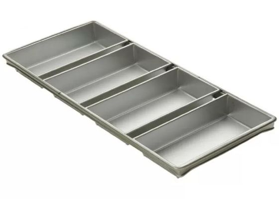 Dịch vụ thực phẩm NSF Thương mại 9'' Pullman Loaf Pan / 4 Quai 5-5/8 By 3-1/8-Inch Bộ chảo bánh mì
