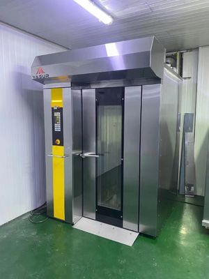 Yasur 3kw Lò nướng giá đỡ Lò nướng đơn Rack Gas Rotary Lò nướng 18 khay 40X60cm