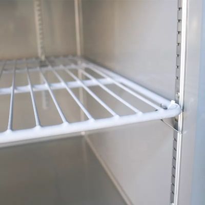 30 khay 220v Tủ đông thẳng đứng thương mại Máy làm lạnh thẳng đứng bằng thép không gỉ 4 cửa