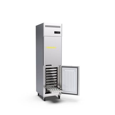 Tủ đông thẳng đứng thương mại 0,3kw 2 cửa bằng thép không gỉ 15 khay cho nhà bếp khách sạn thương mại