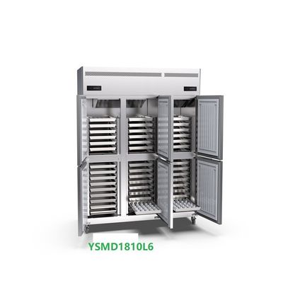 45 khay Frost Tủ đông thẳng đứng thương mại miễn phí 220v Máy làm lạnh thẳng đứng 6 cửa