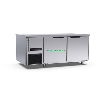 Tủ đông trên bàn lớn 1200 × 700 × 800mm Thiết bị nhà bếp khách sạn thương mại hai cửa
