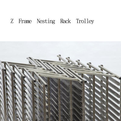 Dịch vụ thực phẩm NSF Thép không gỉ Nesting Lò nướng Khay nướng Xe đẩy