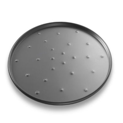 Khay nướng nhôm đục lỗ 9&quot; Chảo Pizza tròn đục lỗ Anodized