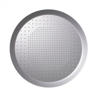 Khay nướng bằng nhôm đục lỗ Khay bánh pizza đục lỗ tròn 16 inch được Anodised cứng