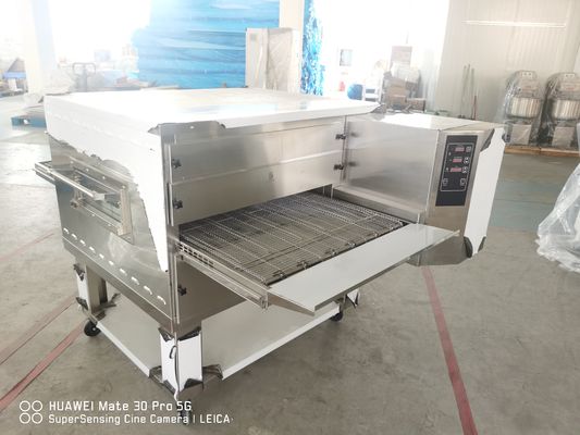 Lò nướng bánh pizza băng tải có lỗ thông hơi dành cho Pizzhut và Dominos Pizza