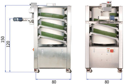 Máy chia bánh dọc 6000 chiếc / H 50-2000g Máy làm tròn bánh mì
