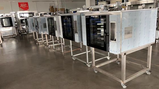 Lò nướng đối lưu 9,5kw Lò quay thương mại Croissant của Đan Mạch