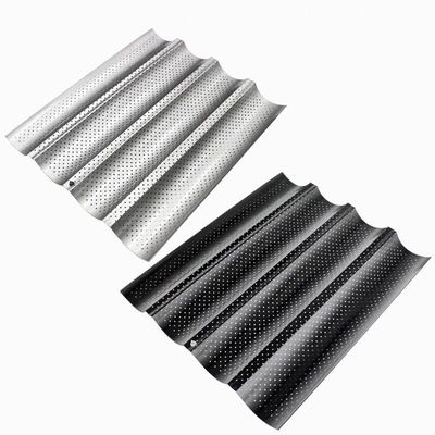 Khay Nướng Bánh Nhôm 600X400 800X600 Khay Nướng Bánh Mì Baguette 18X26 Inch Thương Mại Chống Dính