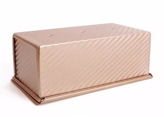 Dịch vụ thực phẩm Chảo nhôm chống dính vàng NSF Chảo bánh mì gợn sóng