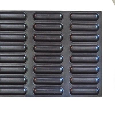 Khay nướng bánh mì xúc xích chống dính 1.5mm Chảo nhôm đen
