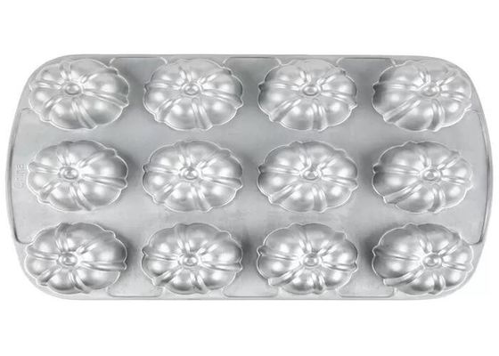 12 Khuôn Chảo Muffin Nhôm Chống Dính Dành Cho Dịch Vụ Thực Phẩm NSF Ngăn Bundtlette Cấp Thương Mại