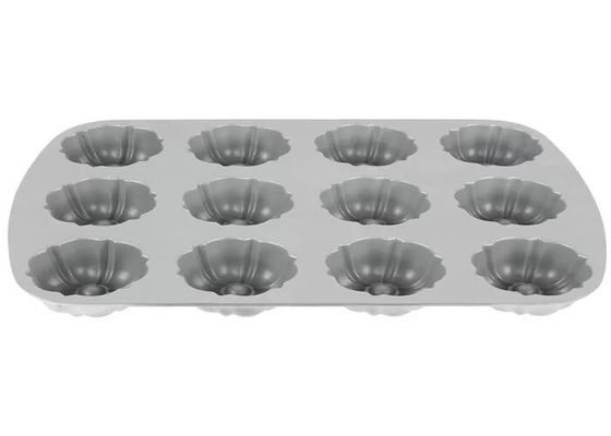 12 Khuôn Chảo Muffin Nhôm Chống Dính Dành Cho Dịch Vụ Thực Phẩm NSF Ngăn Bundtlette Cấp Thương Mại