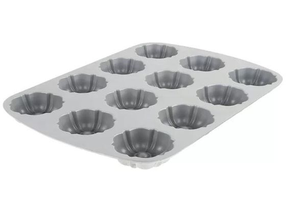 12 Khuôn Chảo Muffin Nhôm Chống Dính Dành Cho Dịch Vụ Thực Phẩm NSF Ngăn Bundtlette Cấp Thương Mại